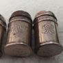 Antique Vintage GORHAM Sterling Silver 3 Mini Salt & Pepper Shakers - 1852. - FULL HALLMARKED Image 2