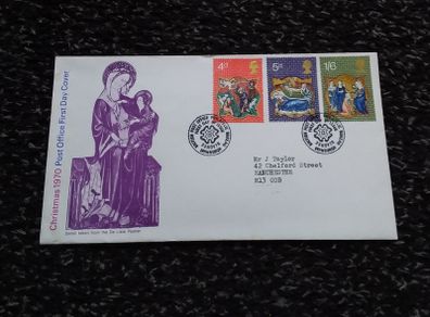 Great Britain Covers : Christmas 1970 First Day of Issue