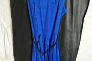 Size 10 blue sleeveless round neck dress.