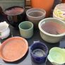 Mixed sizes Ceramic and plastic planters pots Image 7