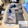 L shaped sofa Image 3