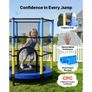 142cm Trampoline for Kids, Toddler Mini Trampoline, 60 kg Capacity Indoor Outdoor Play Toys with Enclosure Net, Easy to Assemble, Christmas Toys Birthday Gifts for Girls Boys Image 5