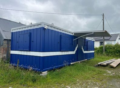 Office container 10ft x 30ft ,Canopy