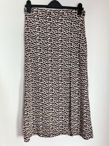 Ladies Brown Patterned Skirt by H&M