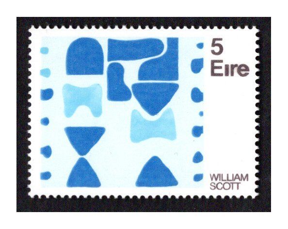 1973 Ireland contemporary Irish Art - Painting By W. Scott Commemorative Stamp Mint Never Hinged (MNH)