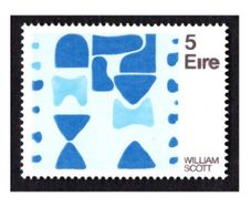 1973 Ireland contemporary Irish Art - Painting By W. Scott Commemorative Stamp Mint Never Hinged (MNH)