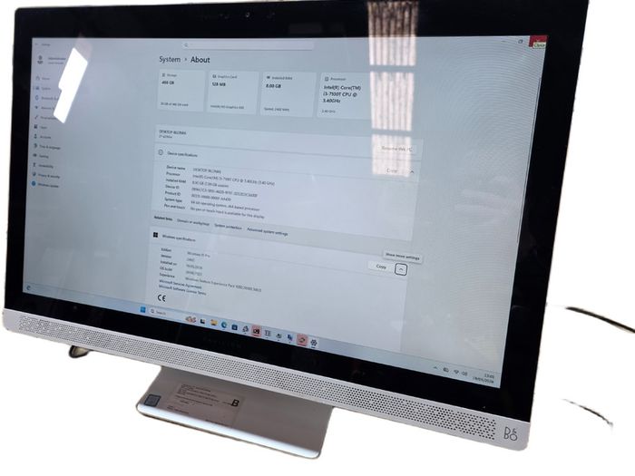 HP 27" AIO All in One Computer Windows 11 8GB 500GB Webcam