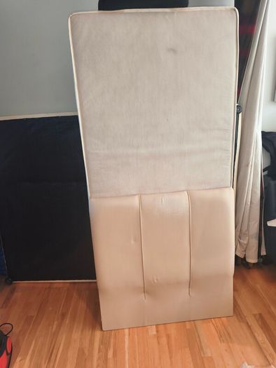 Solid Single Divan Bed Base with Matching Headboard Clean & Sturdy Condition