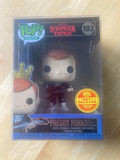 Stranger Things Eddie Freddy Funko NFT Pop 193. Mint.