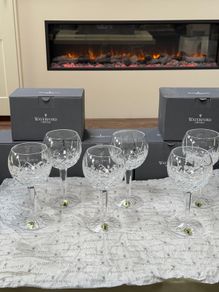 Waterford Crystal Lismore Goblets x 6