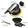 5 Inches Pneumatic Orbital Sander Air Grinder 6" Vacuum Eccentric Polishing/Grinding Machine Sanding Waxing Tools for Car Wall Wood Metal Image 5
