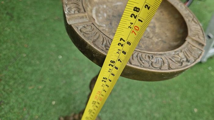 Sold Brass Cigar Ashtray Tall