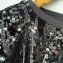 Next girls black velvet top with sequins age 9 to 10 years Image 3