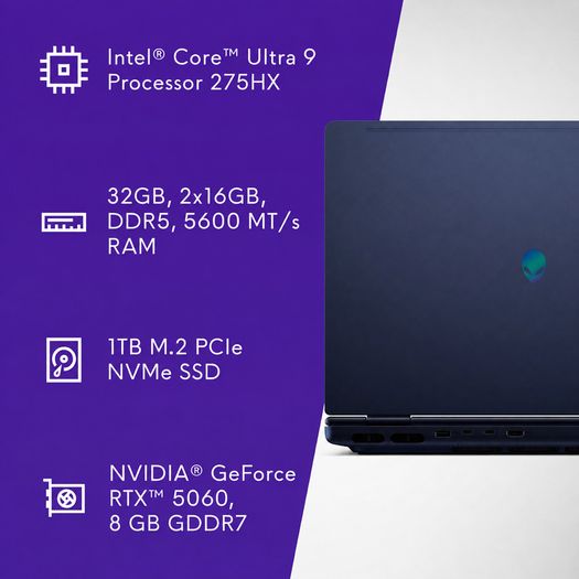 Brand new, factory sealed Alienware 16X Aurora. Ultra 9 275HX, RTX 5060 8GB, 32GB DDR5, 1TB SSD, 16" 240Hz WQXGA. Invoice included.