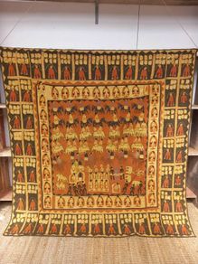 Antique eastern quilt tapestry