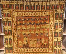 Antique eastern quilt tapestry