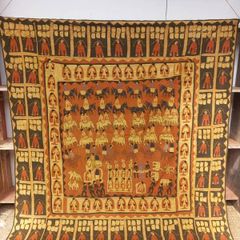Antique eastern quilt tapestry