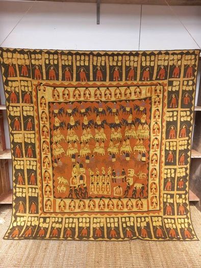 Antique eastern quilt tapestry