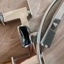 chrome bathroom mixer tap & extension pole. Image 4