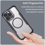 iPhone 15 Pro Max Magnetic Frosted Carbon Fiber Case Cover Image 4