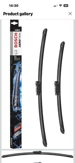 Bosch Automotive Aerotwin A930S Front Windscreen Wipers, 600 mm/475 mm, 2-Piece,