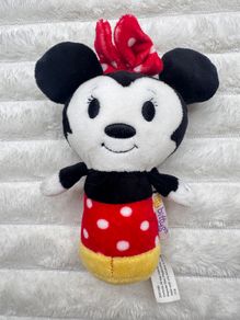Hallmark Plush Itty Bitty Bittys Disney Minnie Mickey Mouse approx. 4 inch Used Please see photos