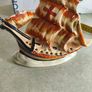 Superb 1930s Art Deco HMS Nelson Galleon Posy Vase by Arthur Wood Pottery Image 2