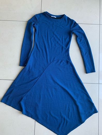 Zara Zig Zag Hem Dress