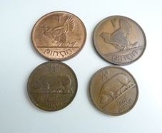 4 Irish coins