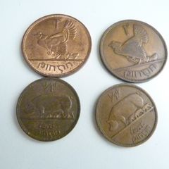 4 Irish coins