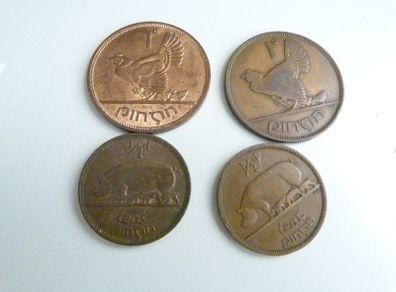 4 Irish coins