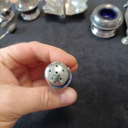 set of old silver-plated items