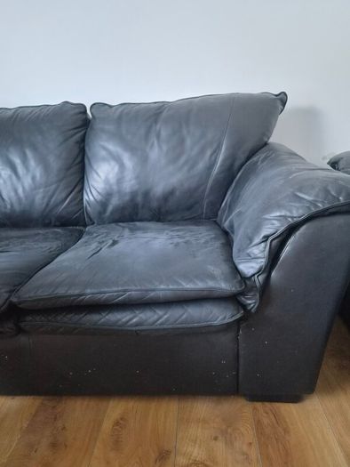 Black Leather Sofa