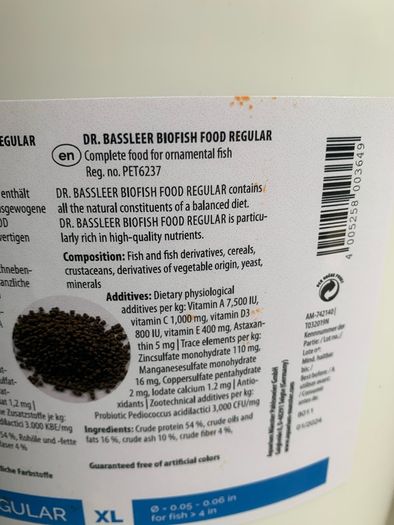 Dr Bassleer Biofish Food Regular size XL