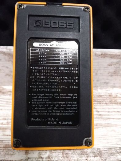BOSS DF-2 - Super Feedbacker and Distortion (MIJ, Black Label, ACA12V, 1986)