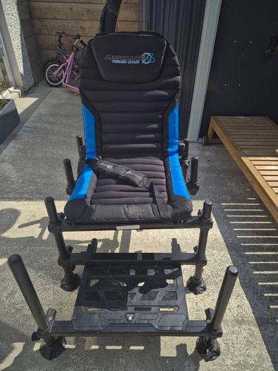 Preston absolute feeder chair with foot platform