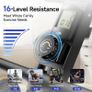 Rowing Machines, Magnetic Rowing Machines for Home Gym, 16 Levels Resistance Rowing Machine Foldable Quiet with Dual Slide Rail, 350lb Folding Rowing Machine with LCD Display Seat Cushion & App Image 2