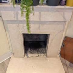 Marble fireplace