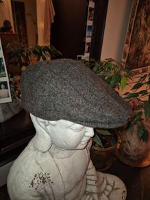 Failsworth Flat Cap Moon Merino Lambswool Tweed