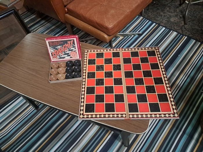 Vintage Draughts Board Game