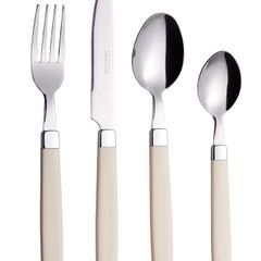 Brand New 16-Piece Stainless Steel Cutlery Set 4-Person Coloured Handles Rustproof Dishwasher Safe