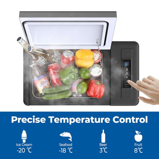 Portable Mini Fridge 12v Compressor Refrigerator 9L