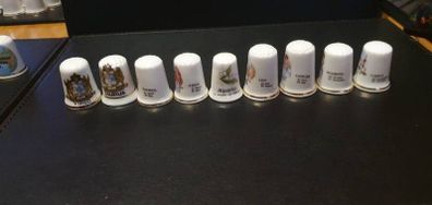 Bone China Thimbles Assortment Signs of the Zodiac