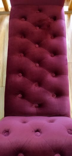 Velvet Bench  Wine/Burgundy