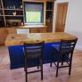 Rustic kitchen island with double overhang Image 8
