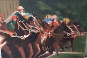 Painting horse racing