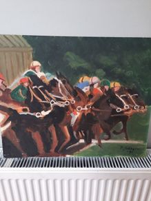 Painting horse racing