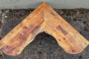 Rustic Driftwood Floating Corner Shelf