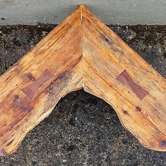 Rustic Driftwood Floating Corner Shelf