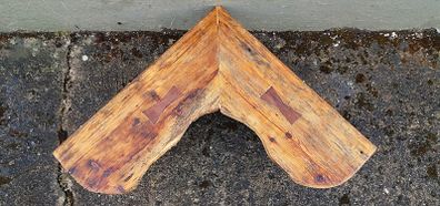 Rustic Driftwood Floating Corner Shelf